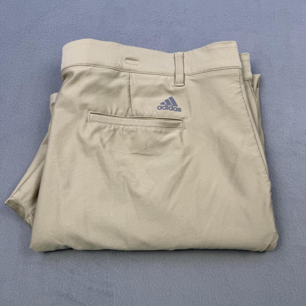 ADIDAS Pants Mens 40x32 Beige Golf Performance Stretch Twill Chino Casual